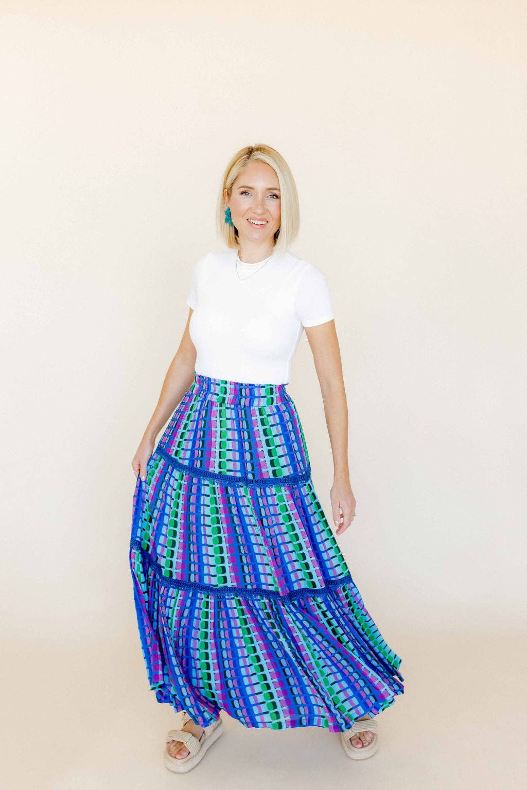 LINNY CO - Wholesale Dangle Earrings - Fern Statement Earrings - Mystic Lagoon5