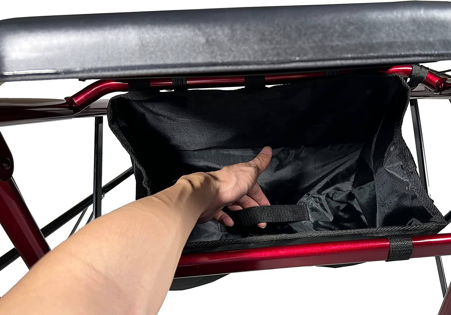 Pursonic - Vente Poudres protéinées/superaliments - Déambulateur à roulettes avec siège, aluminium léger de qualité supérieure3