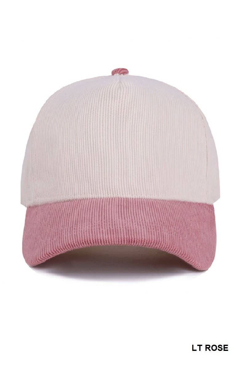 Vanilla Monkey - Vente Casquette de baseball – unisexe - Casquette en velours côtelé bicolore simple5