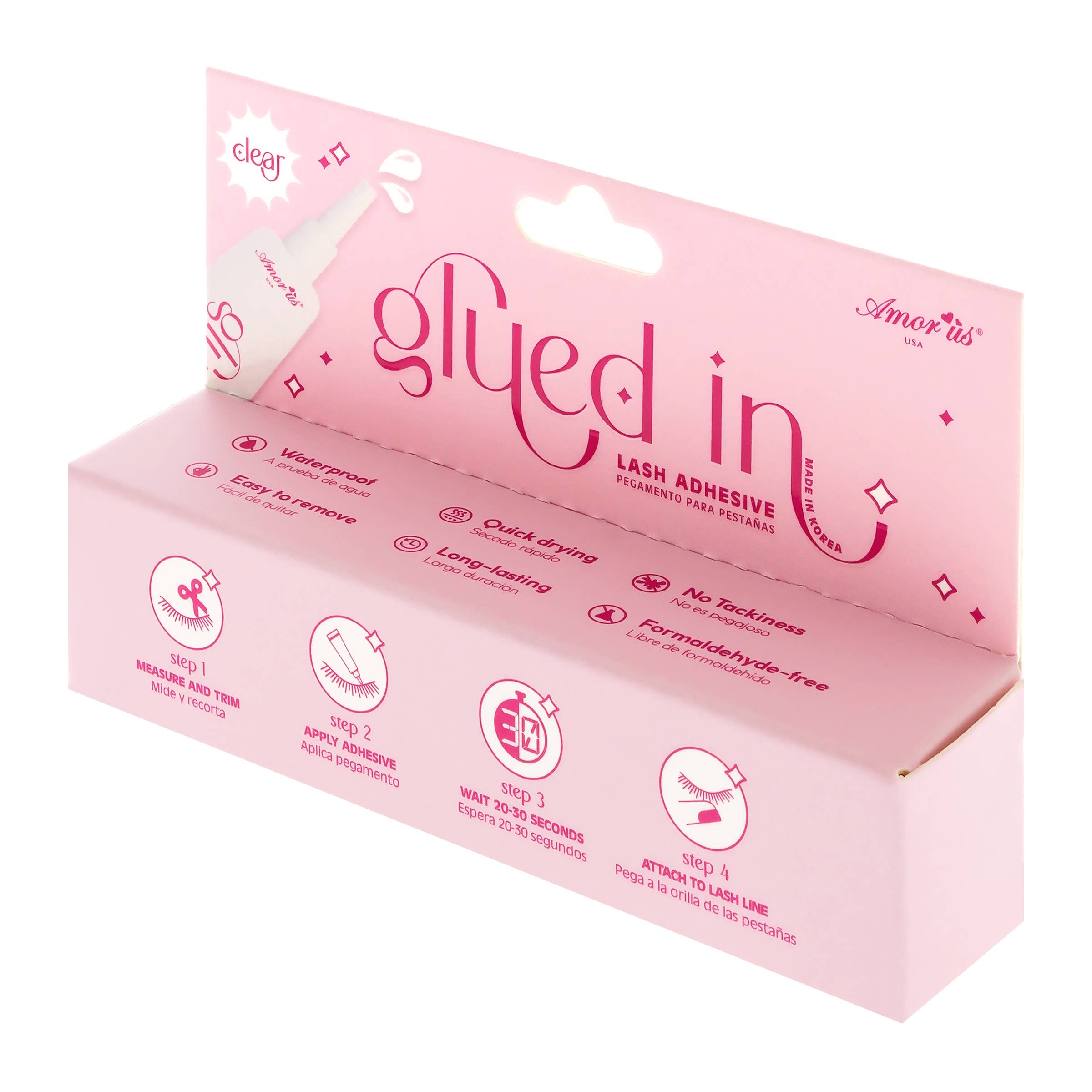 Amorus USA - Wholesale Fake Lash Applicator - GLUED IN LASH ADHESIVE CLEAR3