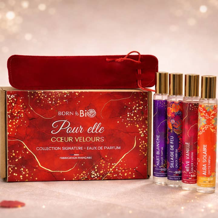 Coffret Parfums - CŒUR VELOURS - Spécial Saint Valentin pour la vente par Les Laboratoires Bio Seasons