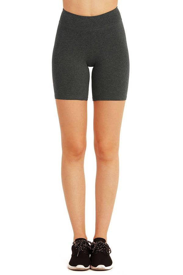 Color 5 - Vendita all'ingrosso Pantaloncini sportivi - Donna - Pantaloncini da motociclista a vita alta in spandex di cotone e leggings al ginocchio7