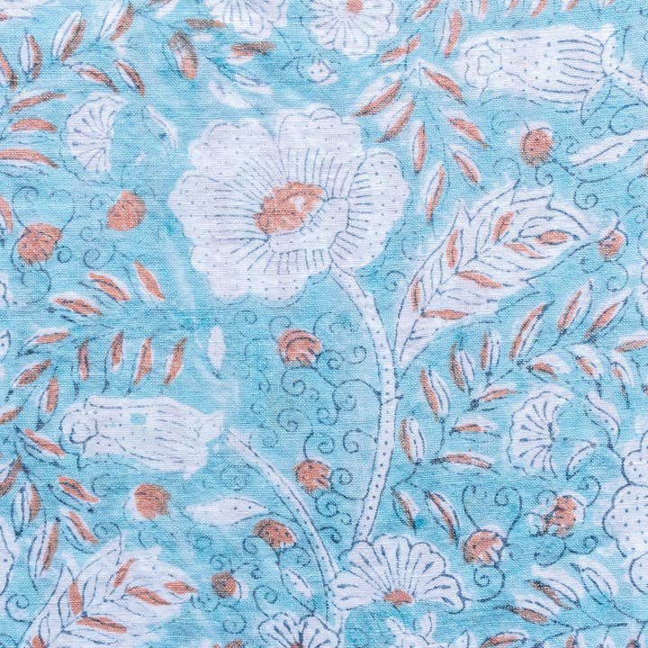 Mable Blue Linen Mabel Duvet Cover-Blue for wholesale on Faire