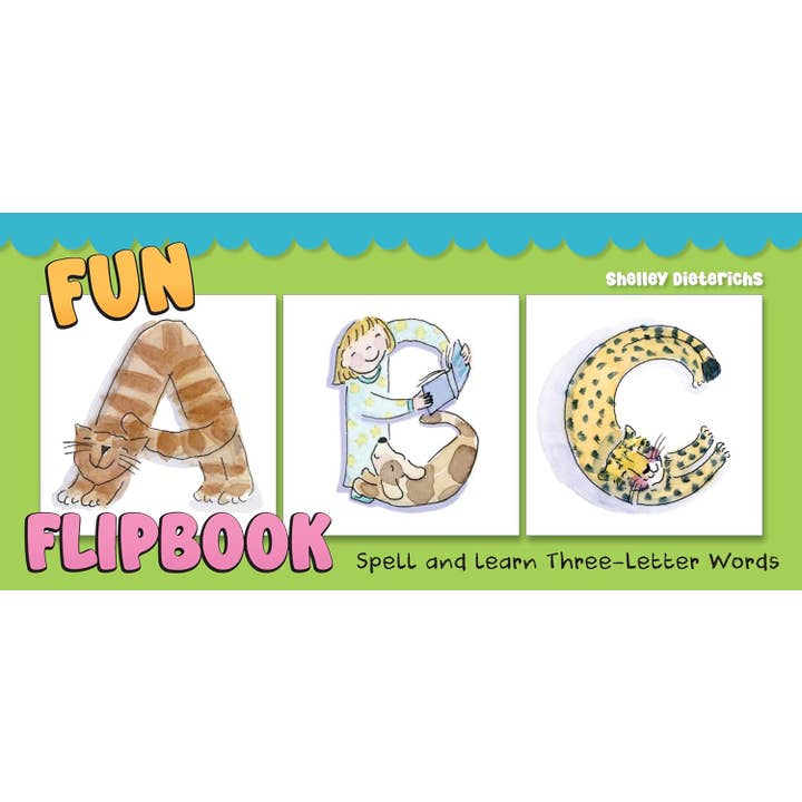 Fox Chapel Publishing - Venta al por mayor Libro - Niños - Fun folioscopio ABC: deletrea y aprende palabras de tres letras