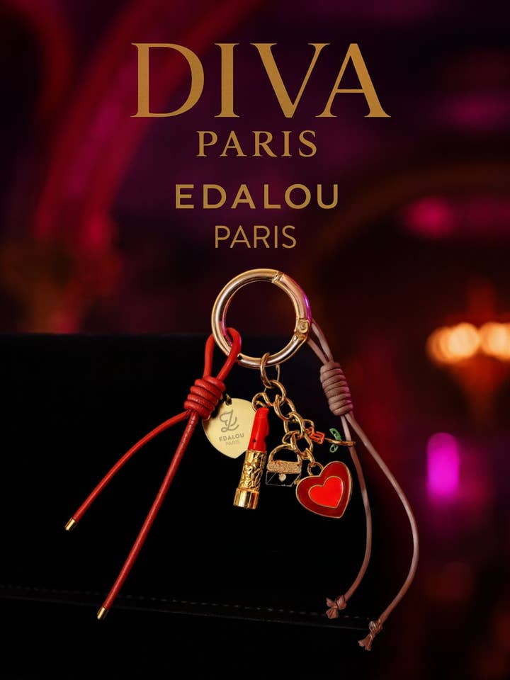 EDALOU X DIVA PARIS BAG CHARM for wholesale by Edalou Paris