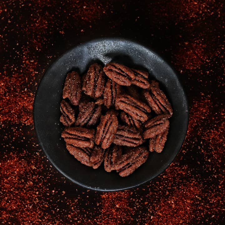 Fortune Favors - Wholesale Nuts - 4oz Fortune Favors The Spicy Candied Pecans6