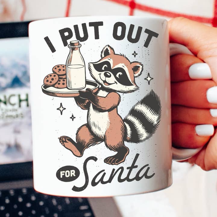 Jag lägger ut för Santa kaffemugg för wholesale av Ace the Pitmatian Co