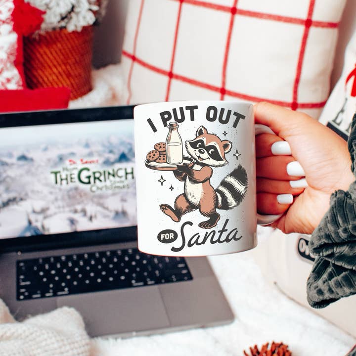I Put Out for Santa Coffee Mug for wholesale by Ace the Pitmatian Co