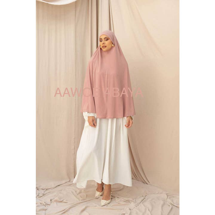 Aawoe Abaya - Wholesale Hijab - Women's - Elegant Khimar with Long Sleeve - 2418-KH55