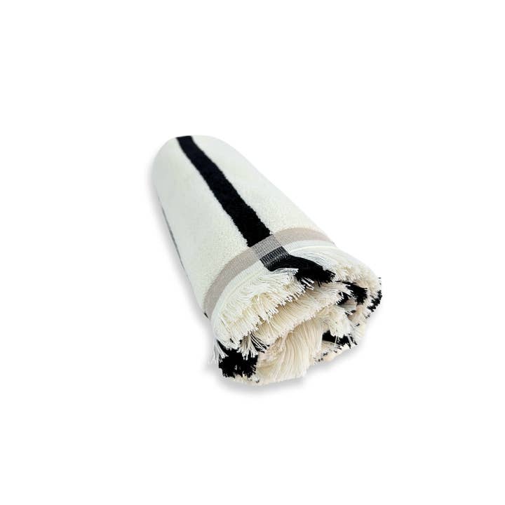 Buld&Co. - Wholesale Beach towel - Terry Turkish Towel Soft Thick XL Peshtemal Striped6