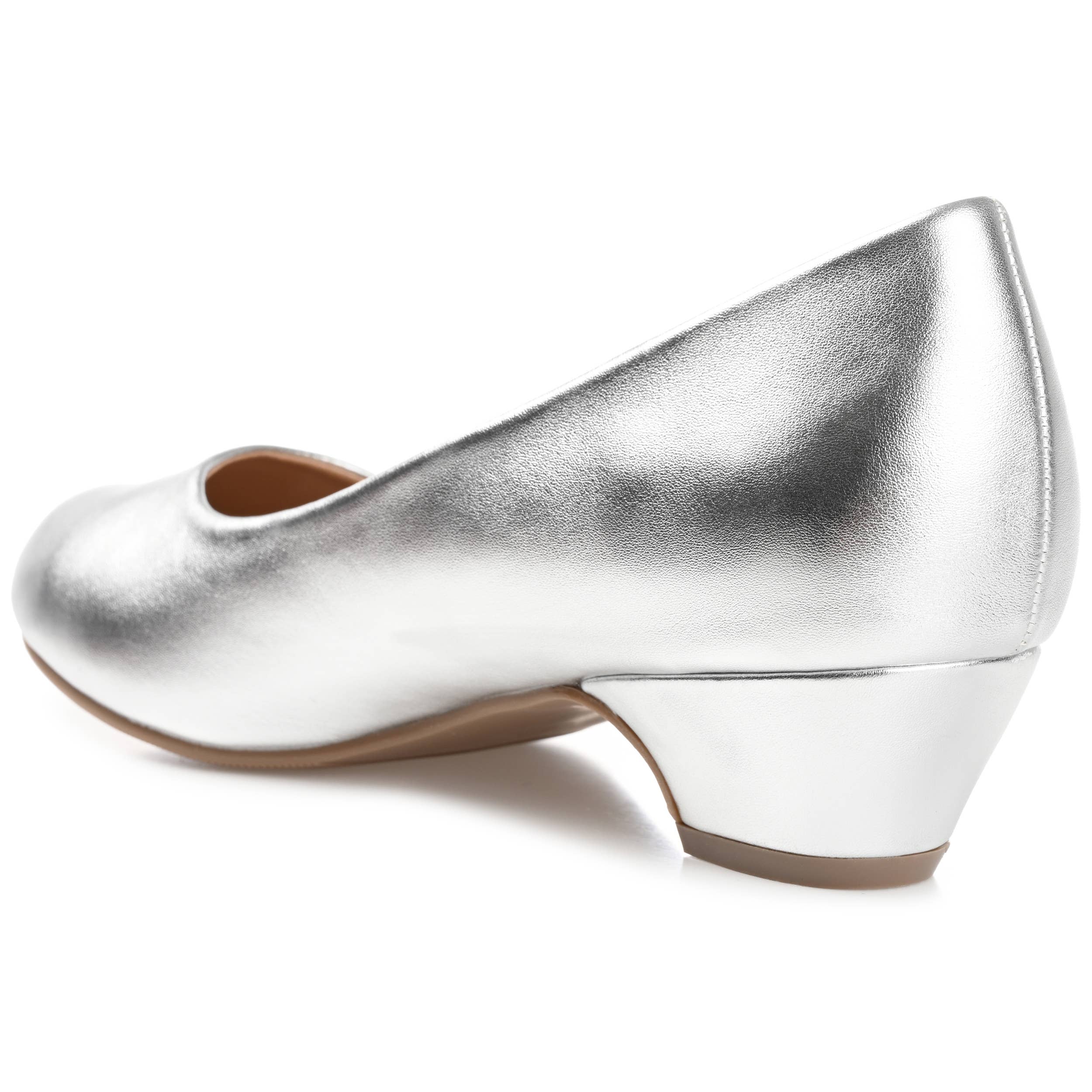 Journee - Wholesale Low Heels - Women's - Saar Kitten Pump Heels In Faux Leather16