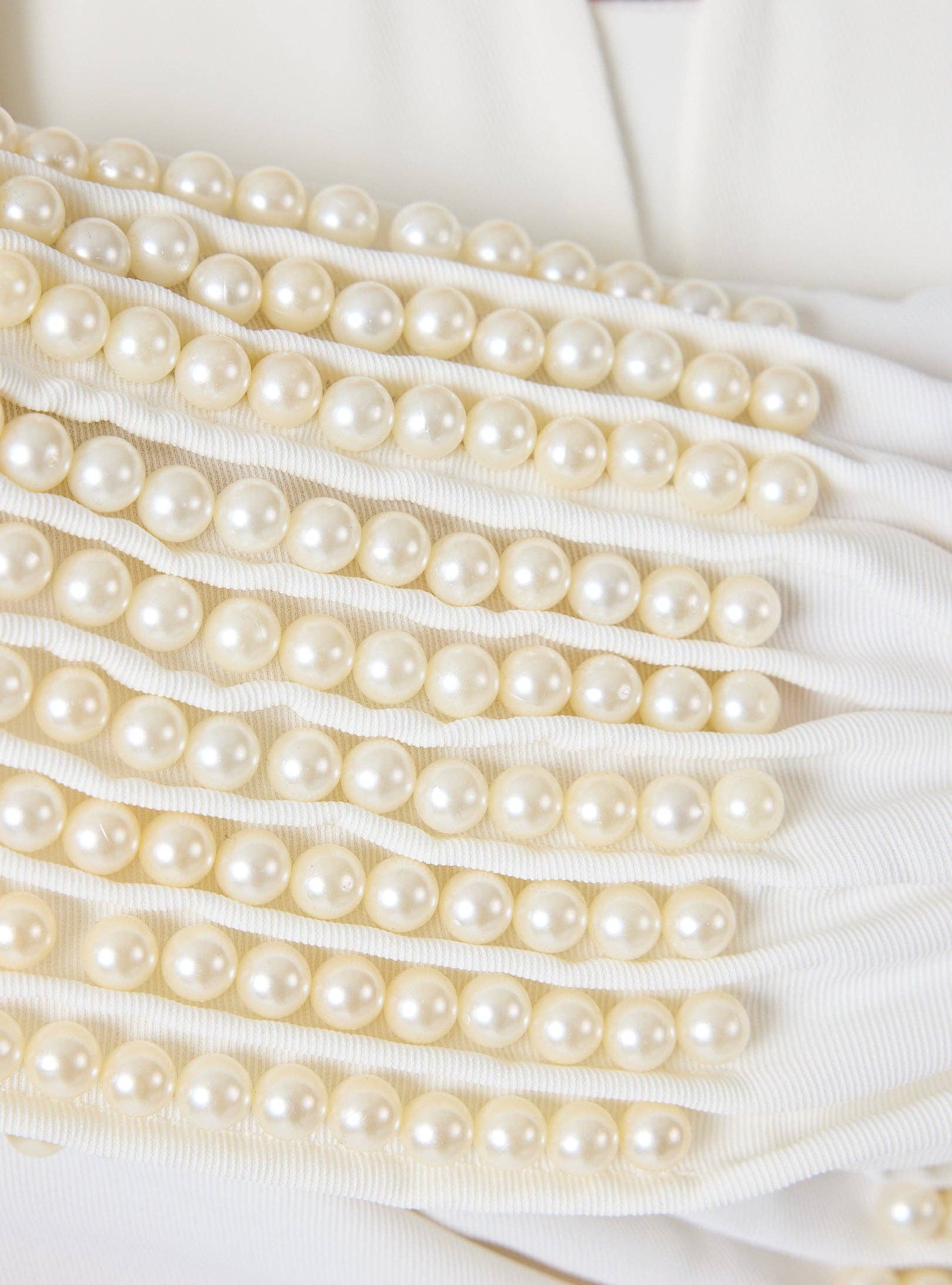 Store WF – wholesale Kaftan – Women's – Off White Abaya with Pearl Embellishments7