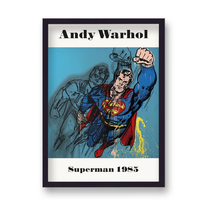 Andy Warhol Myths Superman 1985 Art Poster for wholesale by Gallery Print and Art