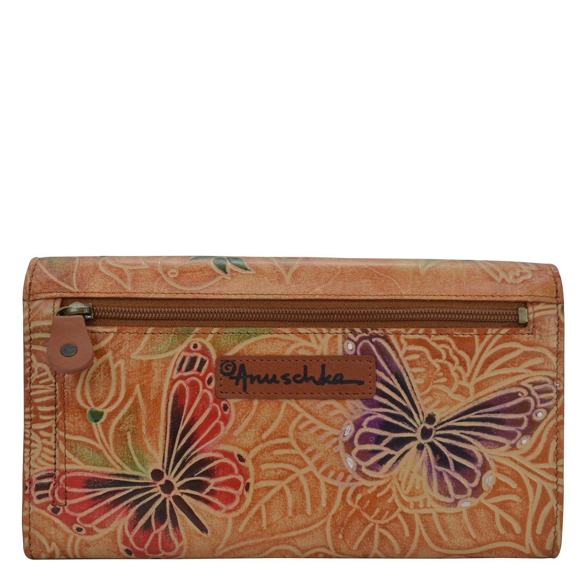 Anuschka | Vanya Lara (USA) - Wholesale Wallet - Women's - Hand-Painted Leather Accordion Flap Wallet - 11741