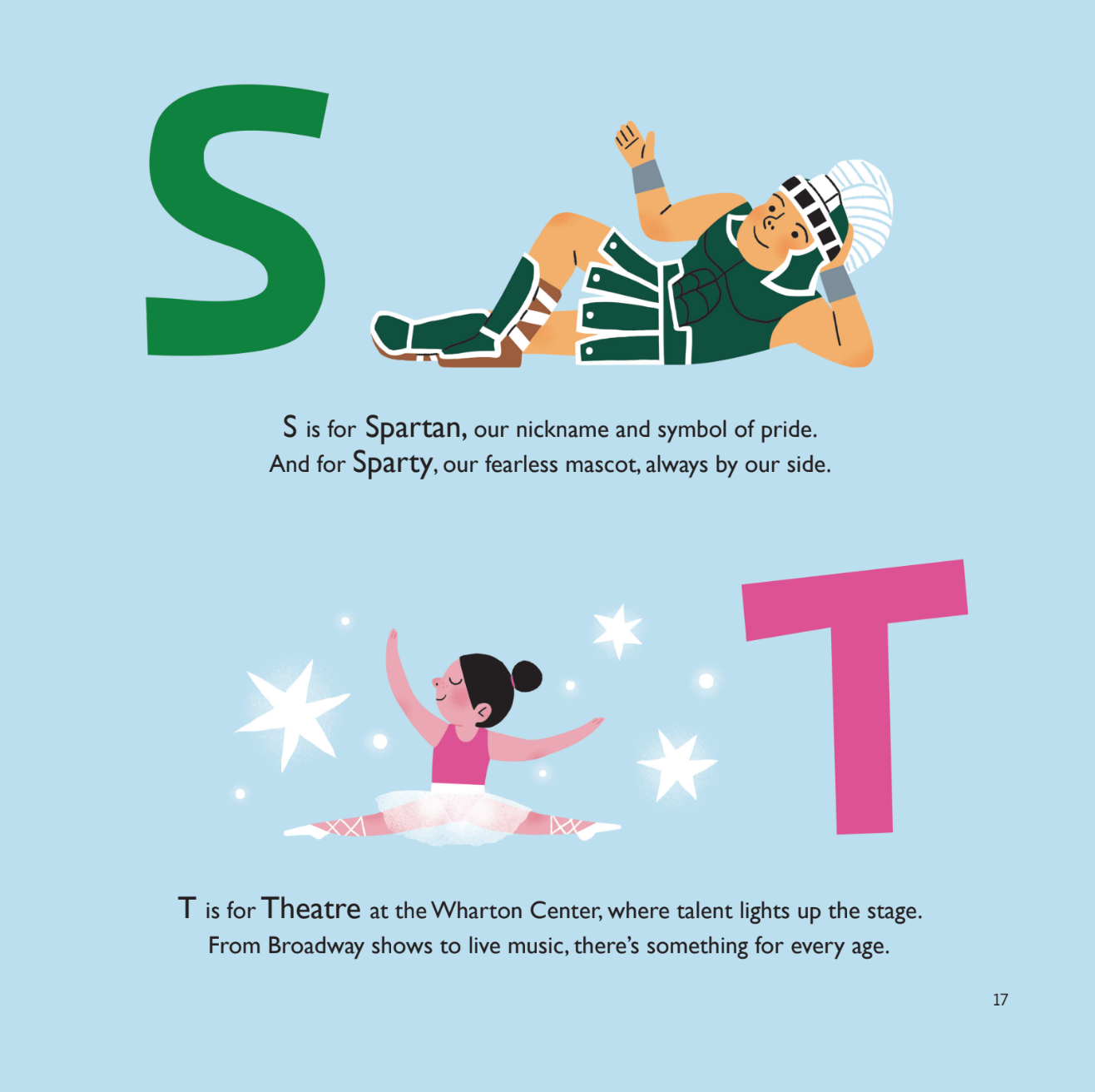 Collegiate ABCs - Wholesale Preschool Book (3-5) - Michigan State University A to Z - Officially Licensed4