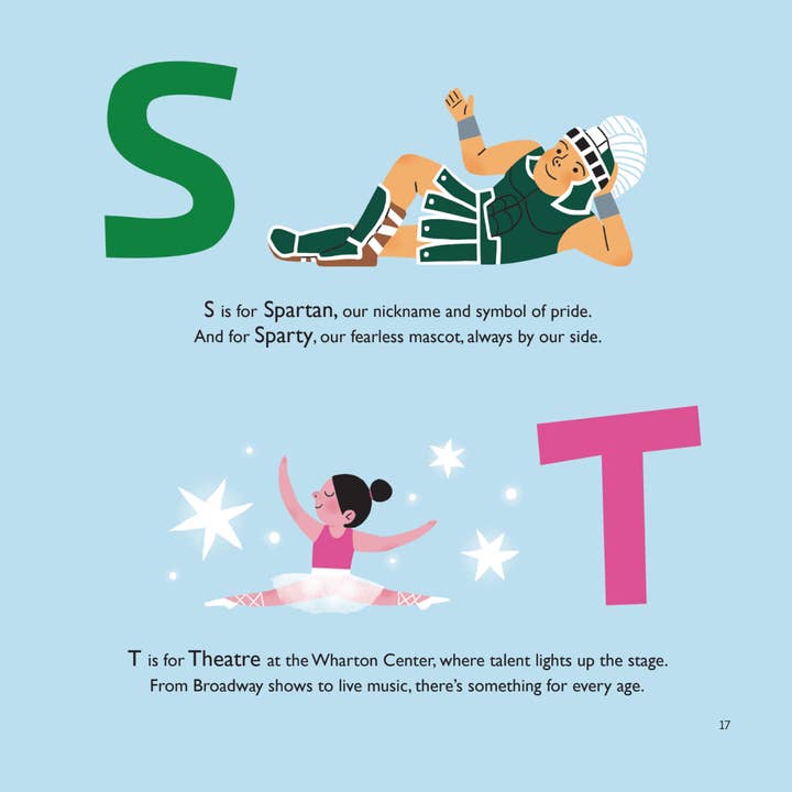 Collegiate ABCs - Wholesale Preschool Book (3-5) - Michigan State University A to Z - Officially Licensed4