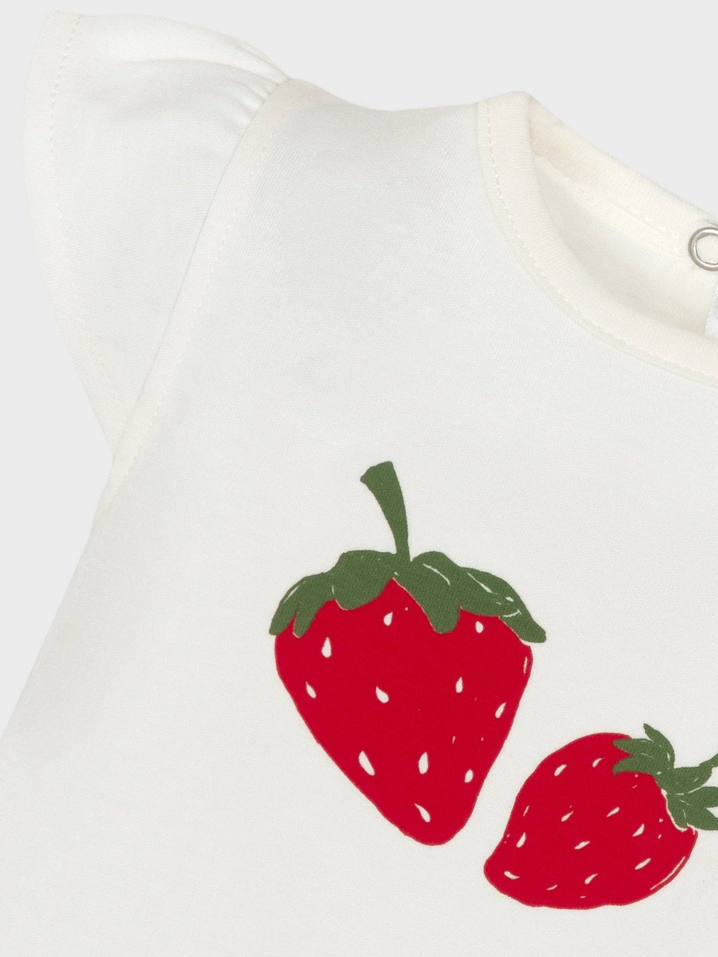 PATTERNED STRAWBERRIES BERRIES T-shirt+diaper cover set for wholesale on Faire1