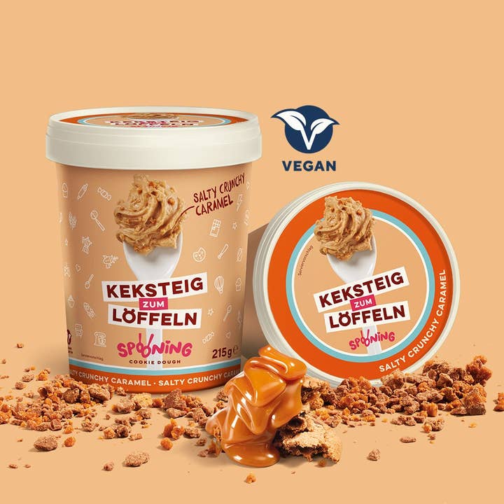 Caramello salato croccante per la vendita all'ingrosso da parte di Spooning Cookie Dough