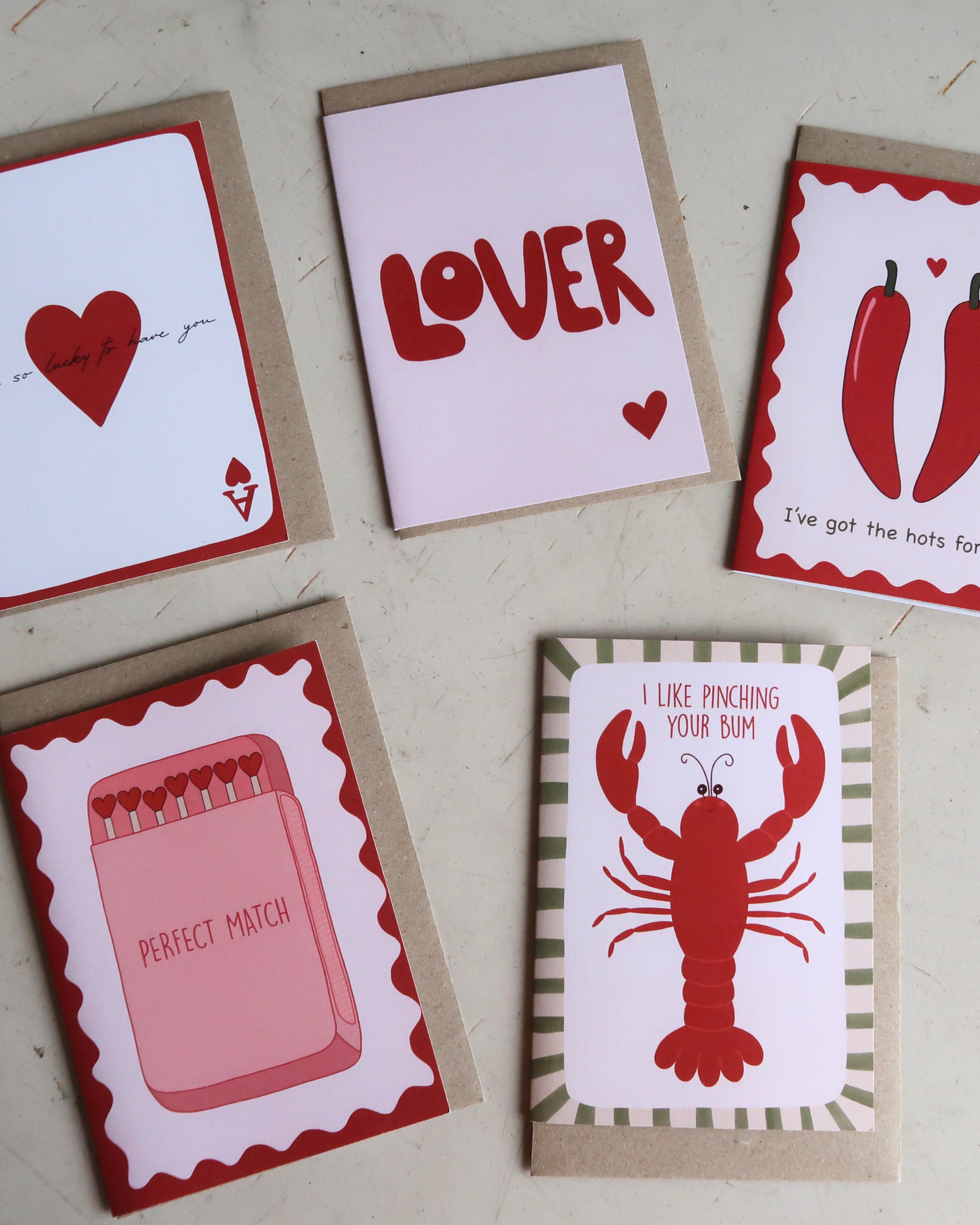 From Rosalie – Engroshandel Kærlighedskort – Fræk Valentinsdagskort | Niv Dig i Numsen | Hummerkærlighed2