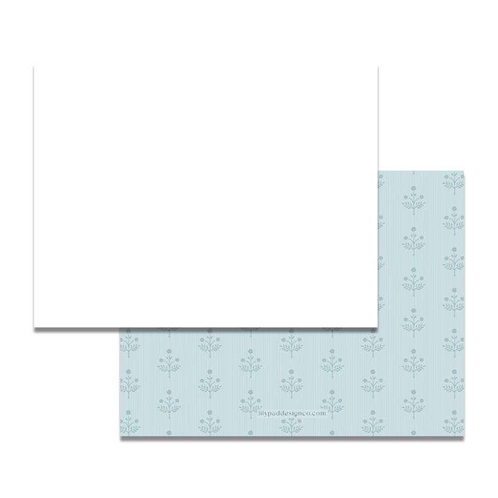 Blue Martha's Floral Stationery Set for wholesale by Lilypad Design Co.