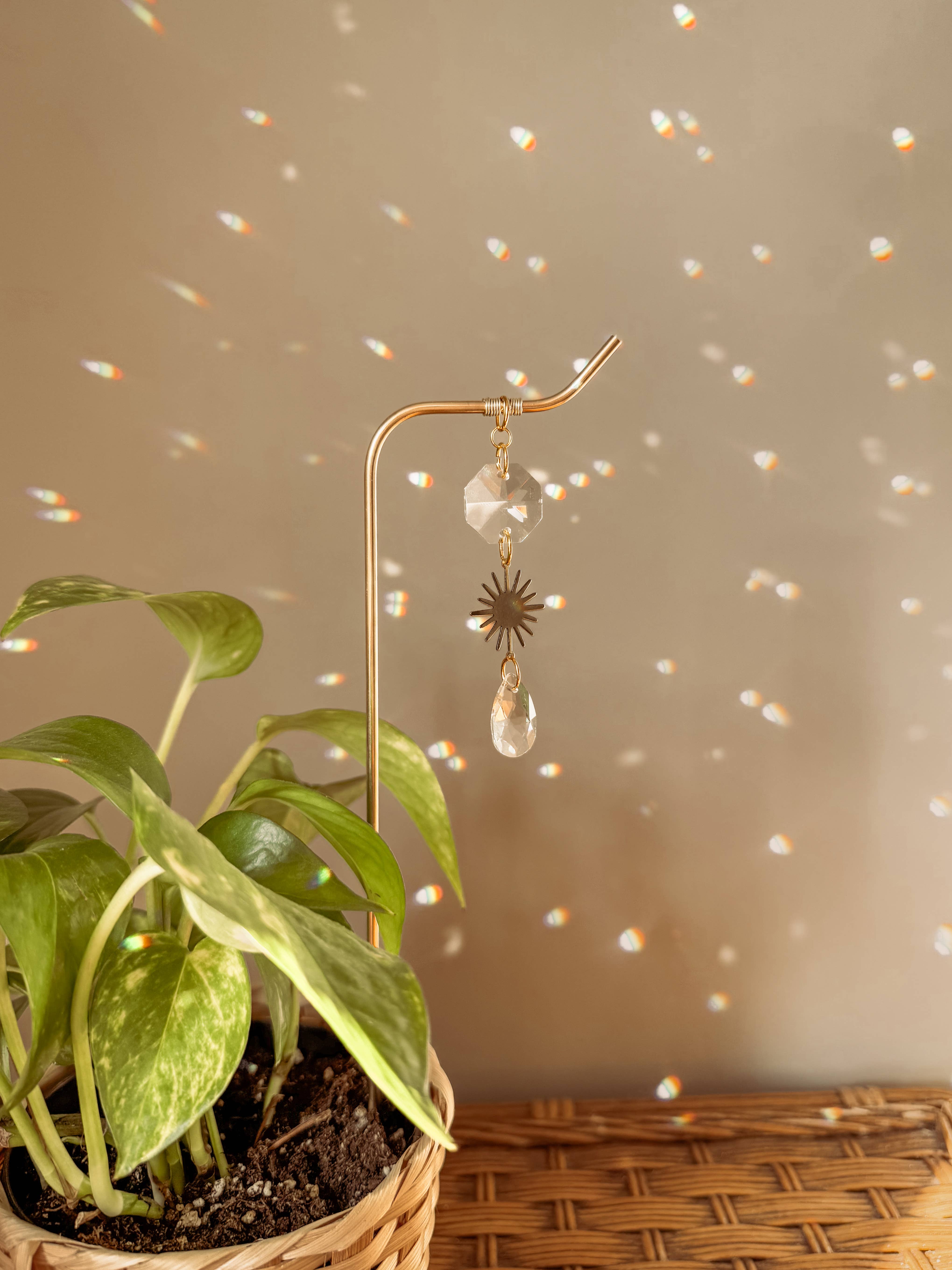 Meraki The Studio Co. – wholesale Garden/lawn stake – Plant Stake | Suncatcher + Sun Charm | Houseplant Decor Art2