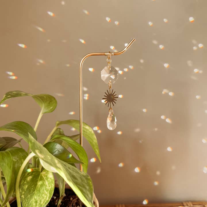 Meraki The Studio Co. – wholesale Garden/lawn stake – Plant Stake | Suncatcher + Sun Charm | Houseplant Decor Art2