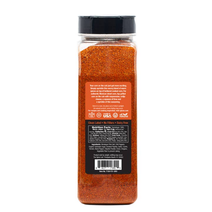 THE SPICE LAB - Wholesale Dried Spice Mix - Street Corn Seasoning - Case of 6 - 21 oz Kilo Jars $8.50 ea4