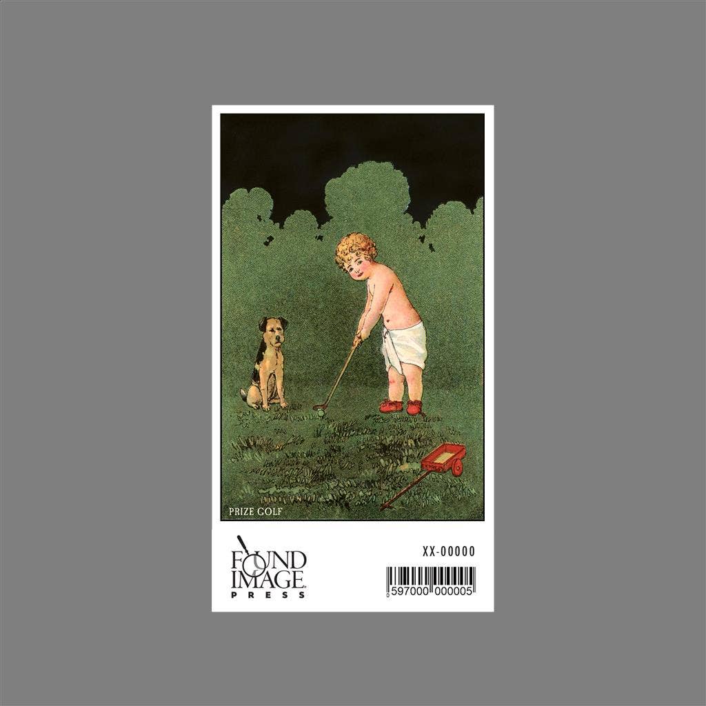 Found Image Press - Wholesale Sticker - Sticker GF-75 Baby in Diaper Putting1