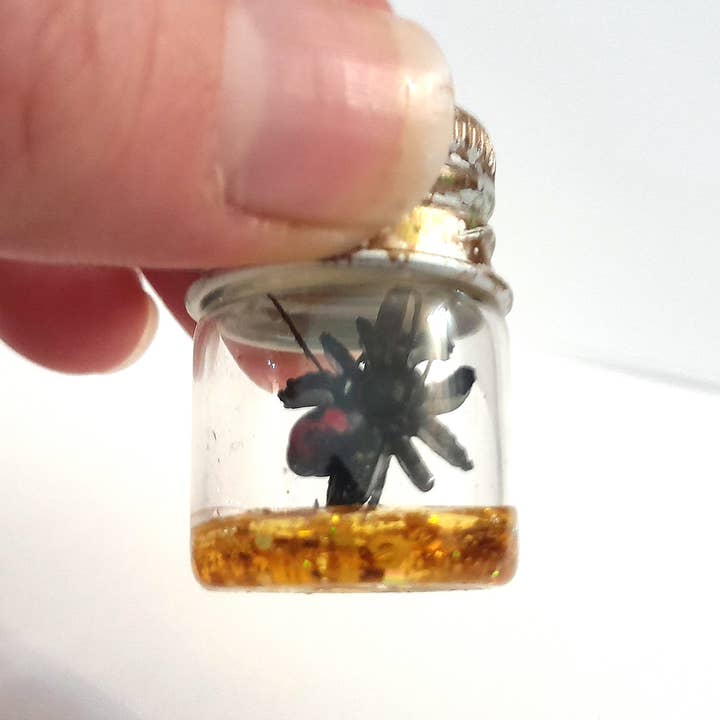 SUPERAWWWSOME - Wholesale Decorative Jar - Spider Specimen Bottle Black Widow Dollhouse Mini Halloween7