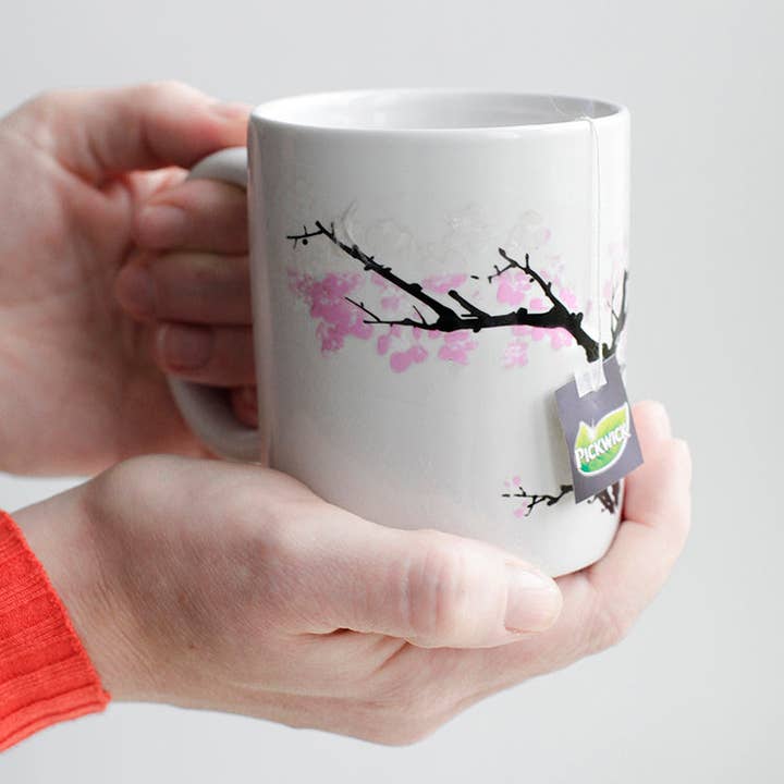 Kikkerland Design Inc - Wholesale Coffee Mug - Morph Mug Cherry Blossom2