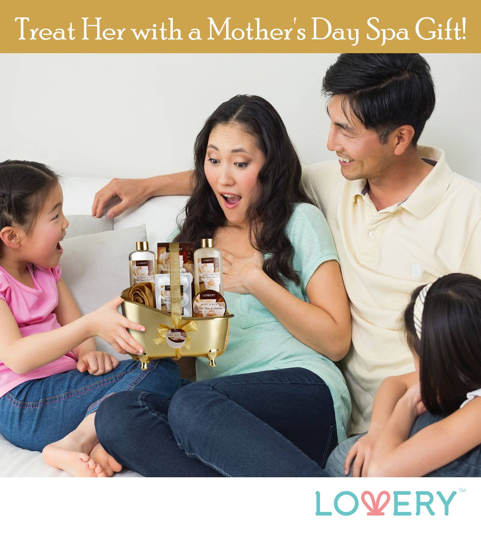 Lovery – wholesale Bath & body set – Home Spa Gift Basket, 13pc Bath & Body, White Rose Jasmine9