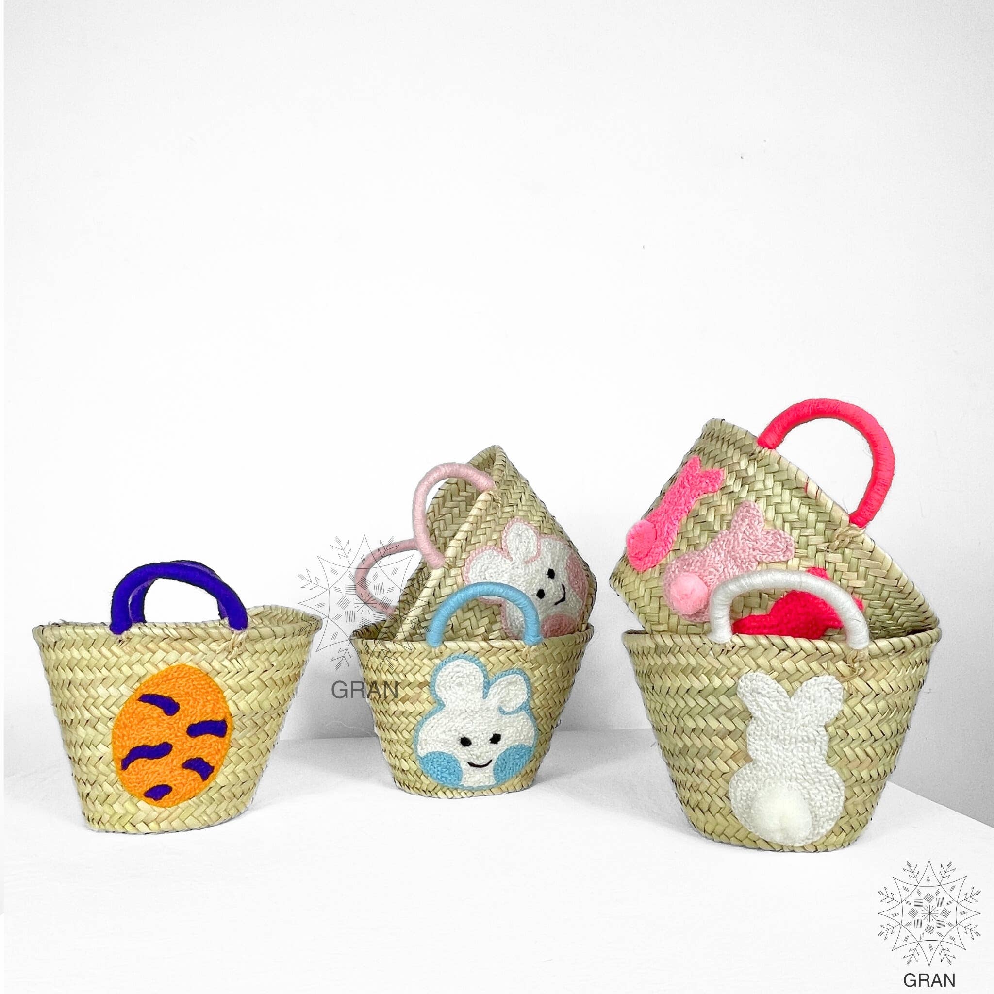 Gran Wholesale – wholesale Basket – Kids & baby –  Personalized Easter Gift For Kids, Easter Straw Basket.6