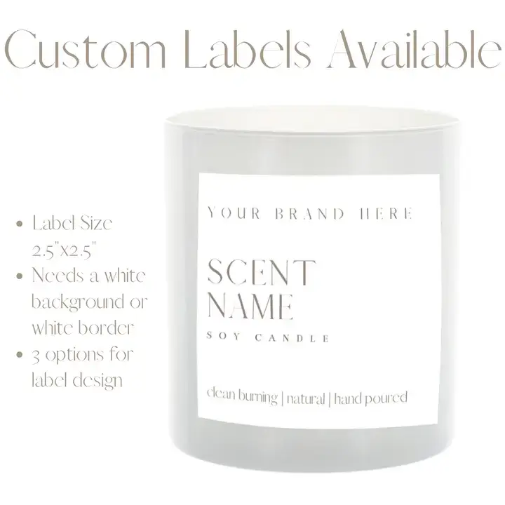 River Birch Candles - Wholesale Jar/Filled Candle - 12oz Unlabeled White Iridescent Jar Soy Candle Private Label1
