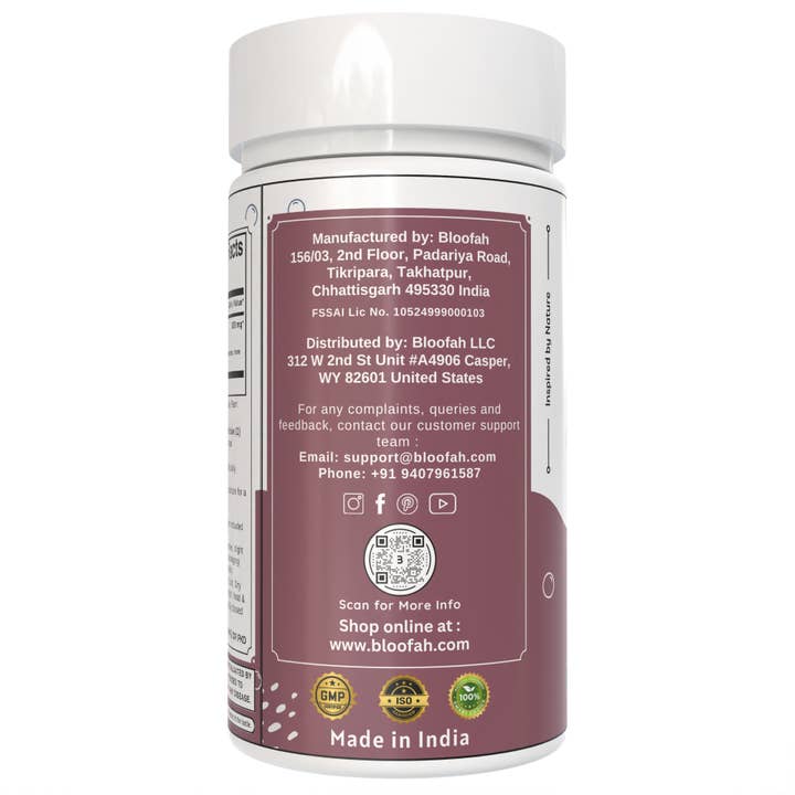Bloofah - Wholesale Voedingssupplement/vitamine - Heilige Basilicum Capsules – 500mg | Tulsi (Ocimum tenuiflorum)