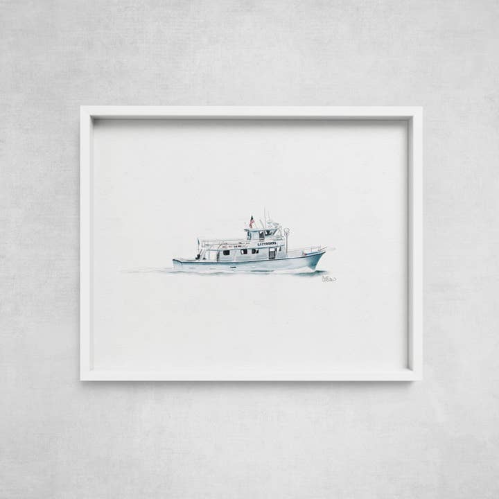 Dovenkrop Fiskebåd Charter - Print for engroshandel hos Hello Cando