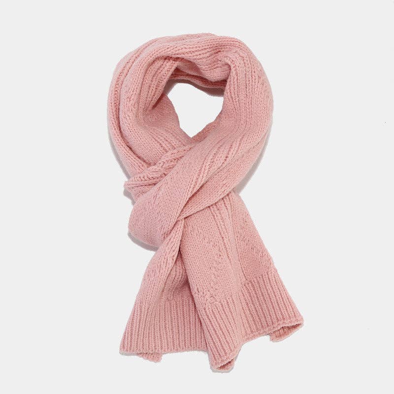 Dipped Shop - Wholesale Winter Accessory Set - Women's - Solid Color Twist Simple Knit Hat & Scarf Sets DPHS034228