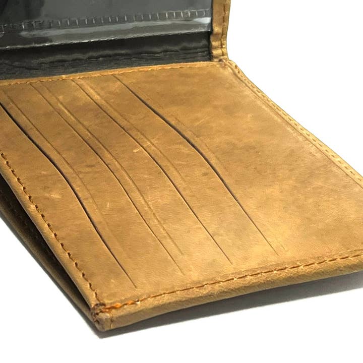 HAARLEM - Wholesale Wallet - Men's - HAARLEM Men LADER 28751 Lather Wallet Brown3