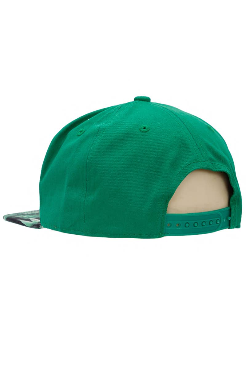 Cap Zone - Wholesale Flat Brim Cap - Men's - Marijuana Cannabis Leaf Weed Bush Print Snapback8