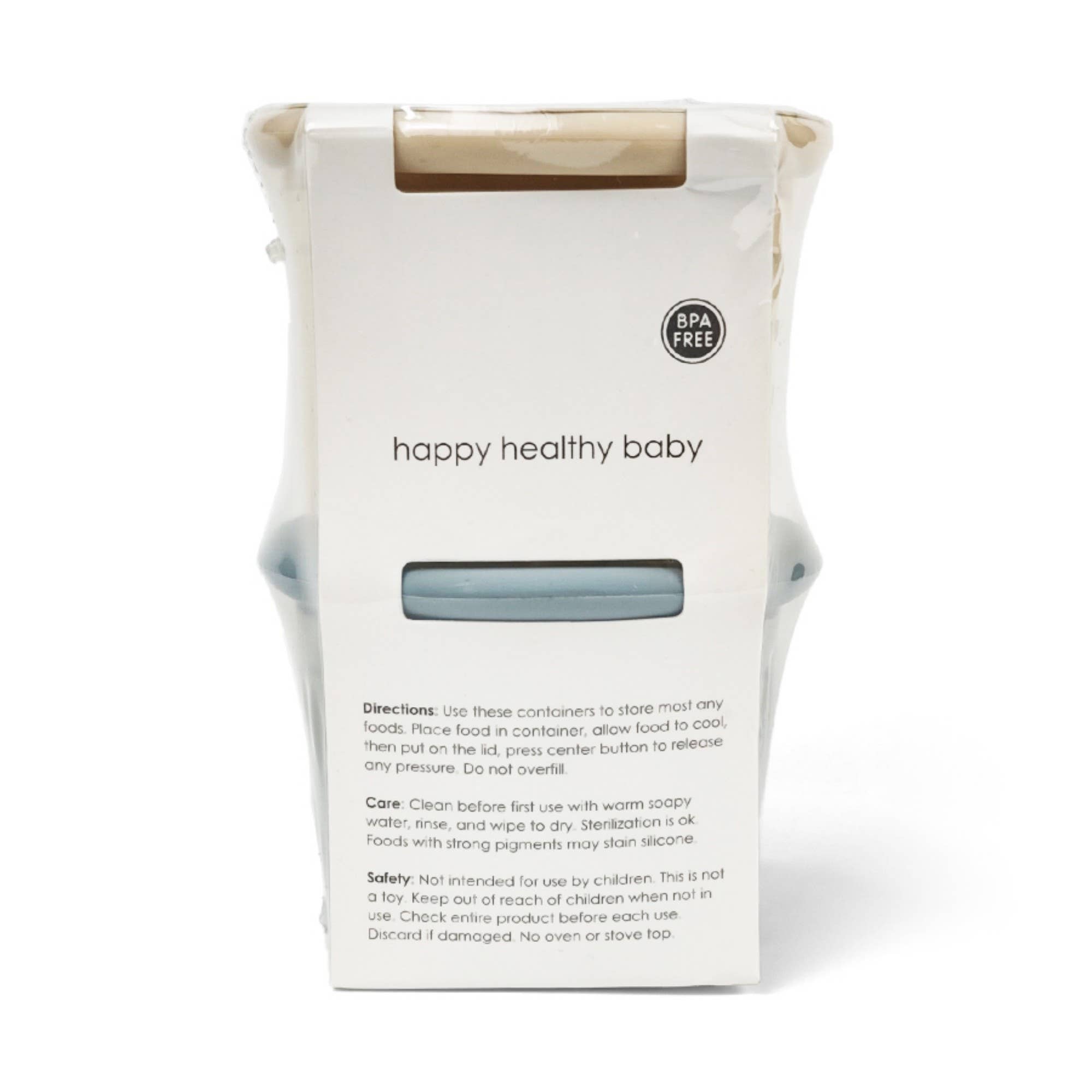 Ali+Oli - Wholesale Food Storage Container - Ali+Oli Silicone Food Containers (4oz) 2-pack (Sky-Khaki)8