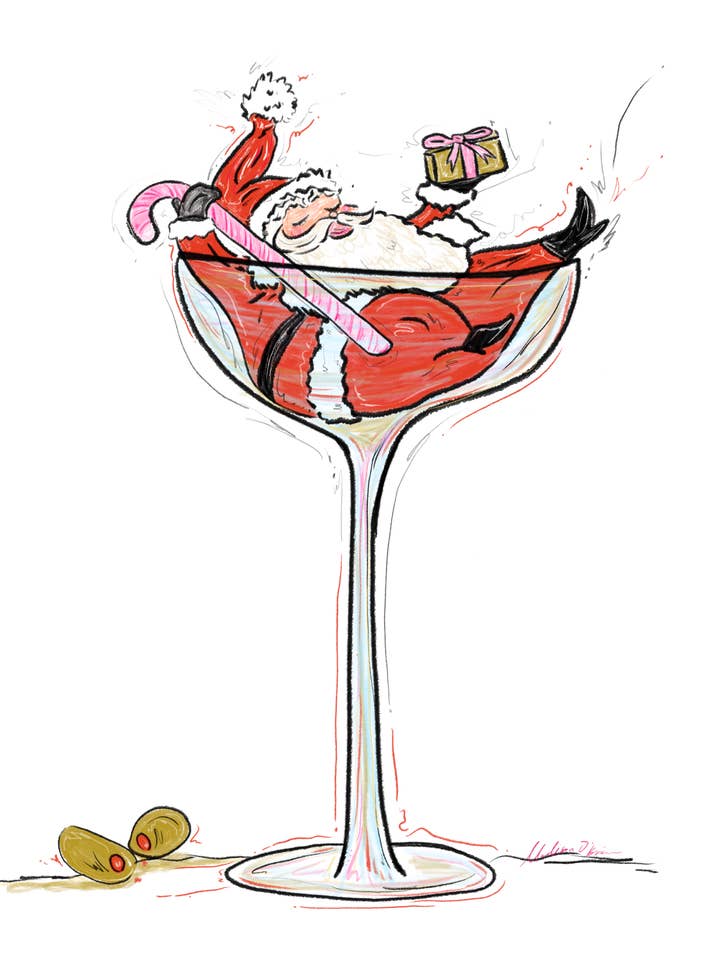 Beskidt Santa for engroshandel hos Madison O'Brien Art