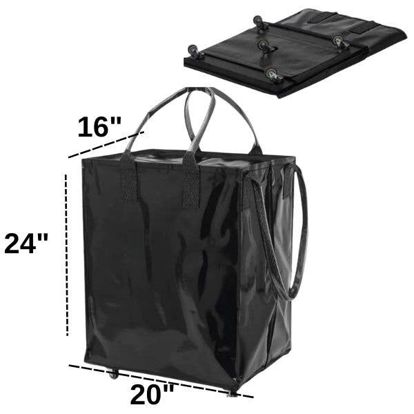 Queens Designs - Wholesale Grocery/Shopping Bag - Large Reusable Rolling Bag