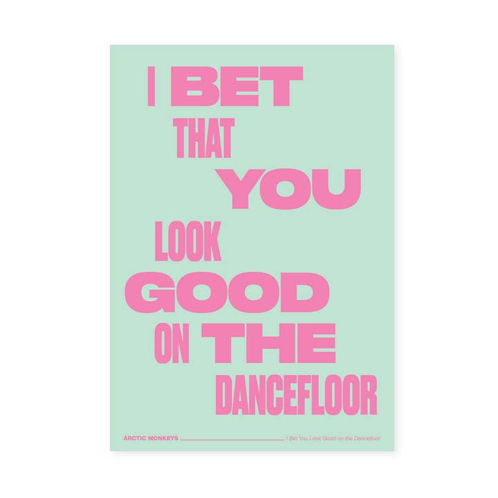 Cartolina Dancefloor di Hollie Graphik per la vendita all'ingrosso da parte di East End Prints - Greetings Cards & Postcards