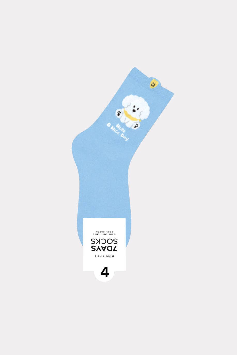 7DAYSSOCKS - Wholesale Socks - Women's - Women's Crew Puppy's Diary Socks - Made in Korea3
