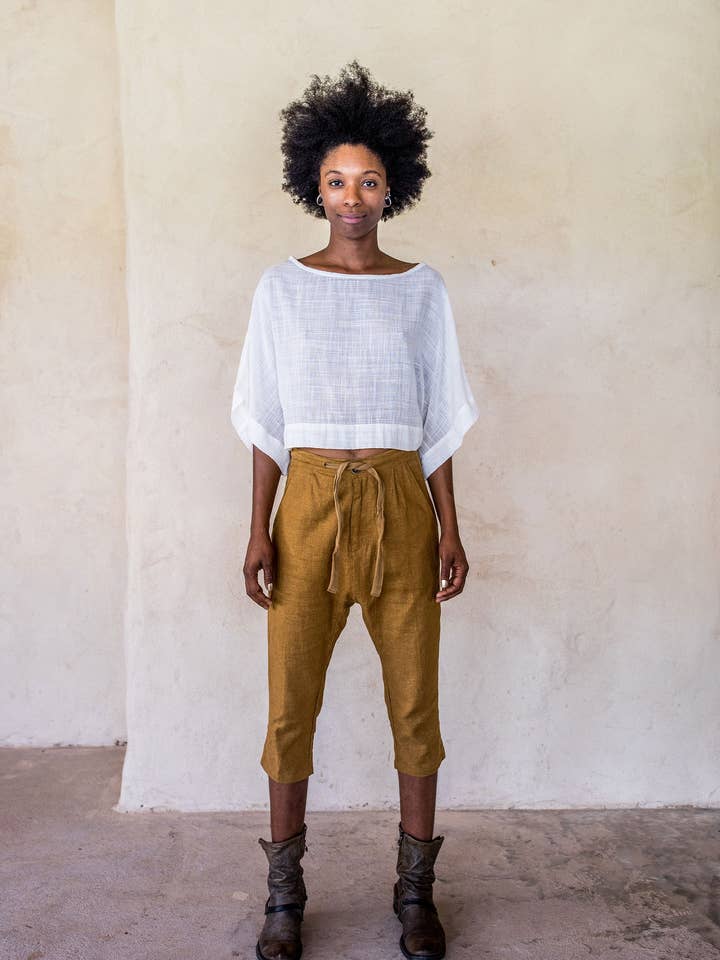 IDIS - Wholesale Blouse – Women’s - Kimono Crop - White