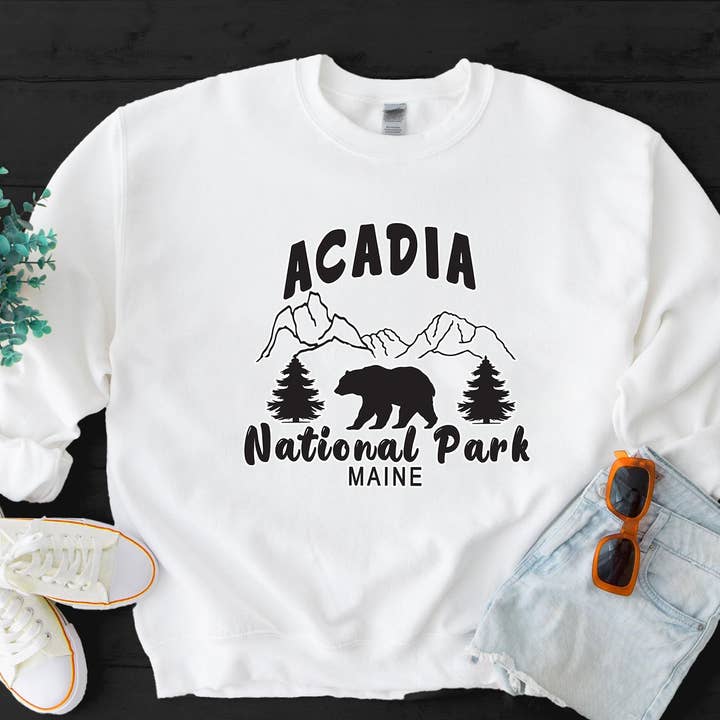 Vivtrek - Wholesale Graphic Sweatshirt - Unisex - Acadia National Park Maine USA Parks Sweatshirt1