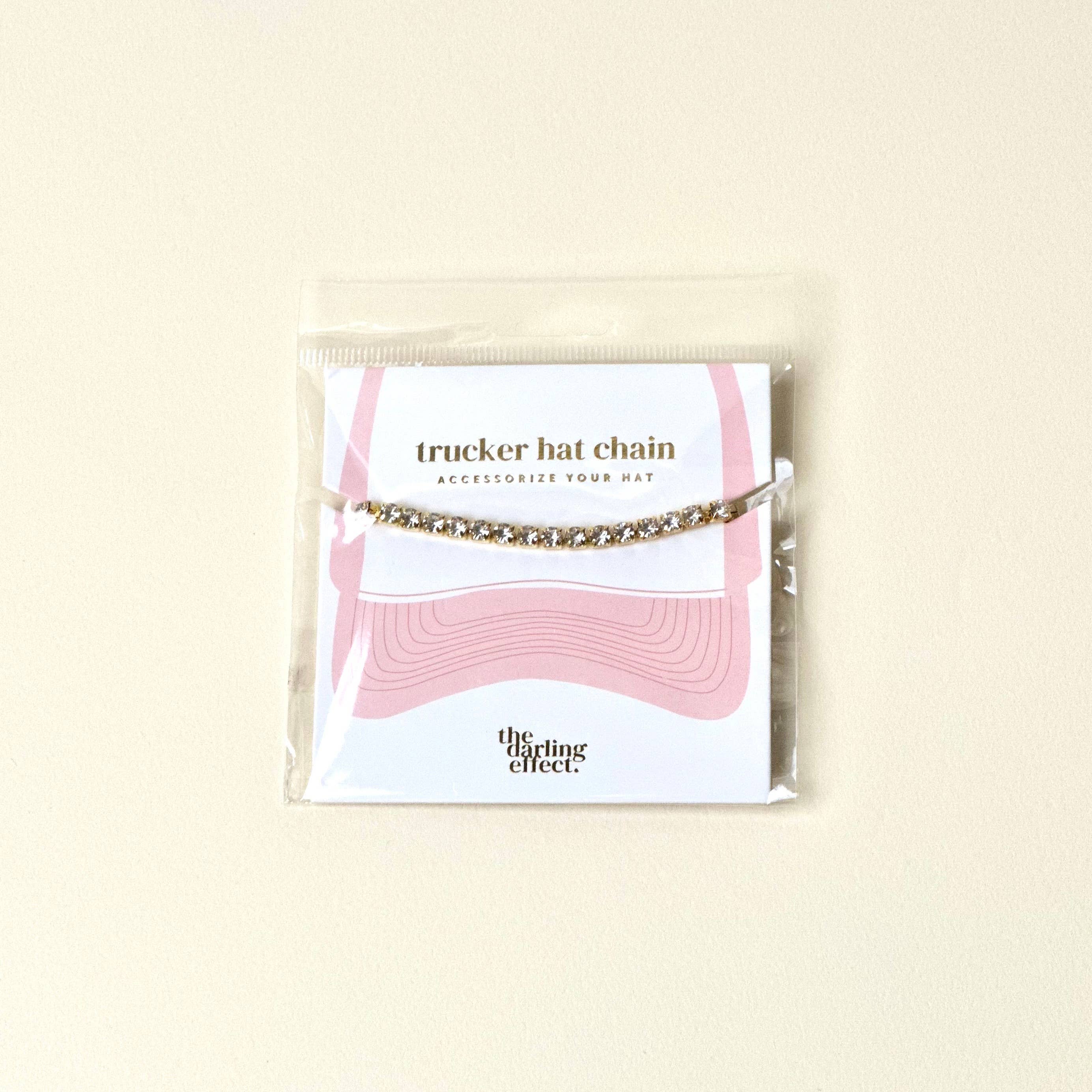 The Darling Effect - Wholesale Hat Accessory - Women's - Trucker Hat Chain-Crystal Gem1