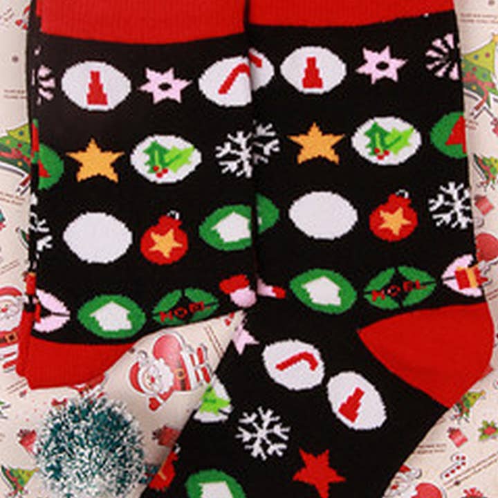 NINEXIS - Wholesale Socks - Unisex - CWMS03021_CHRISTMAS CREW SOCKS FOR MEN AND WOMEN GIFT10