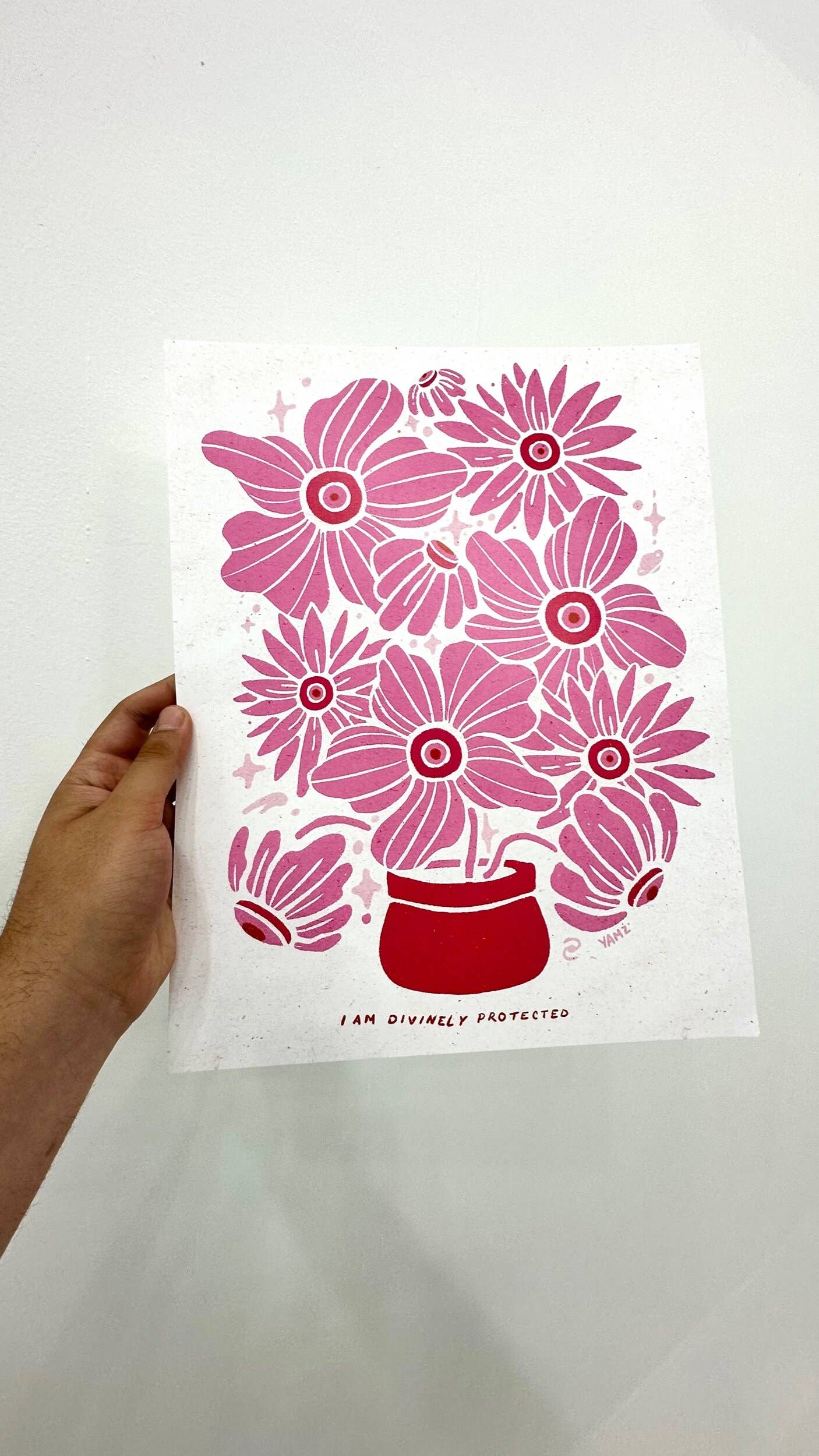 YAMZ: World of Color - Wholesale Art Print - Evil Eye Flower Art Print | 11x14 in1