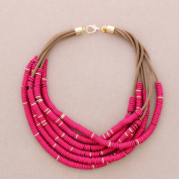 Sonata - Vendita all'ingrosso Collane di perline/perle - Collana di sei fili di perline in resina6