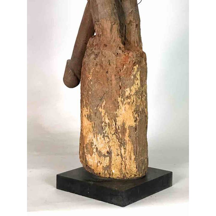 The Niger Bend - Venta al por mayor Escultura - Estatua de fetiche de fertilidad del pene articulado masculino con fuente vintage |15